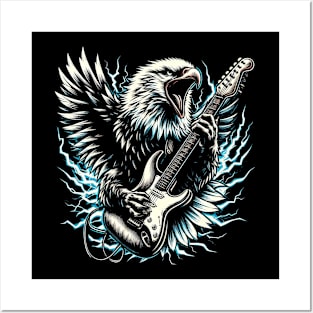 A Roaring Eagle Clutching A Guitar, Toby keith Posters and Art